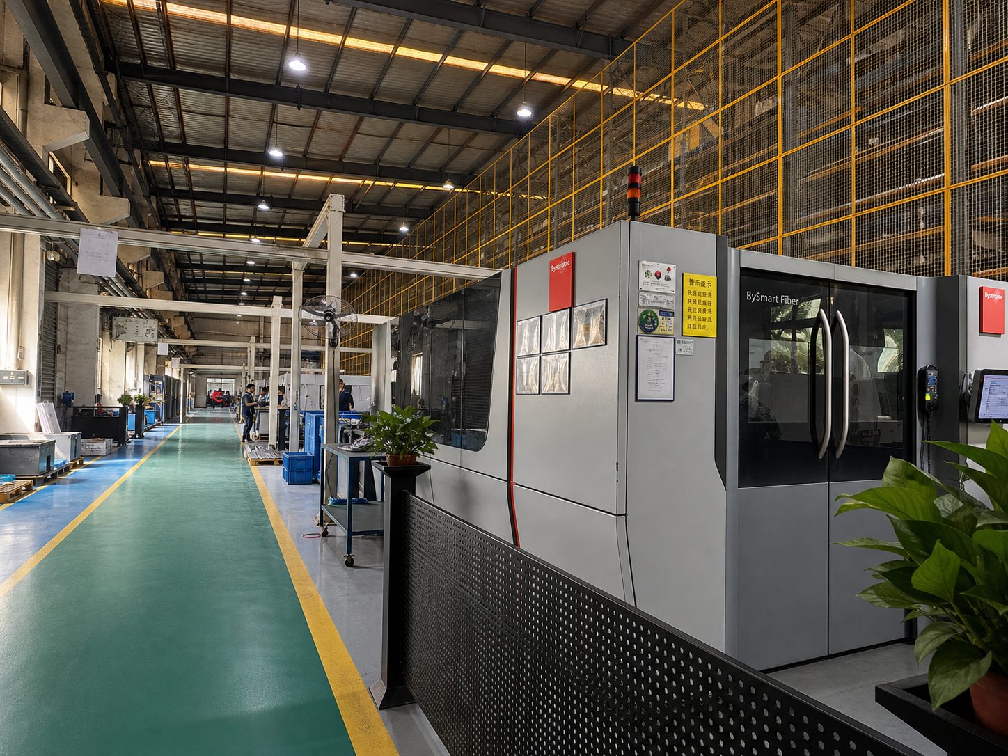 Bystronic BySmart fiber laser cutter at ACE Suzhou