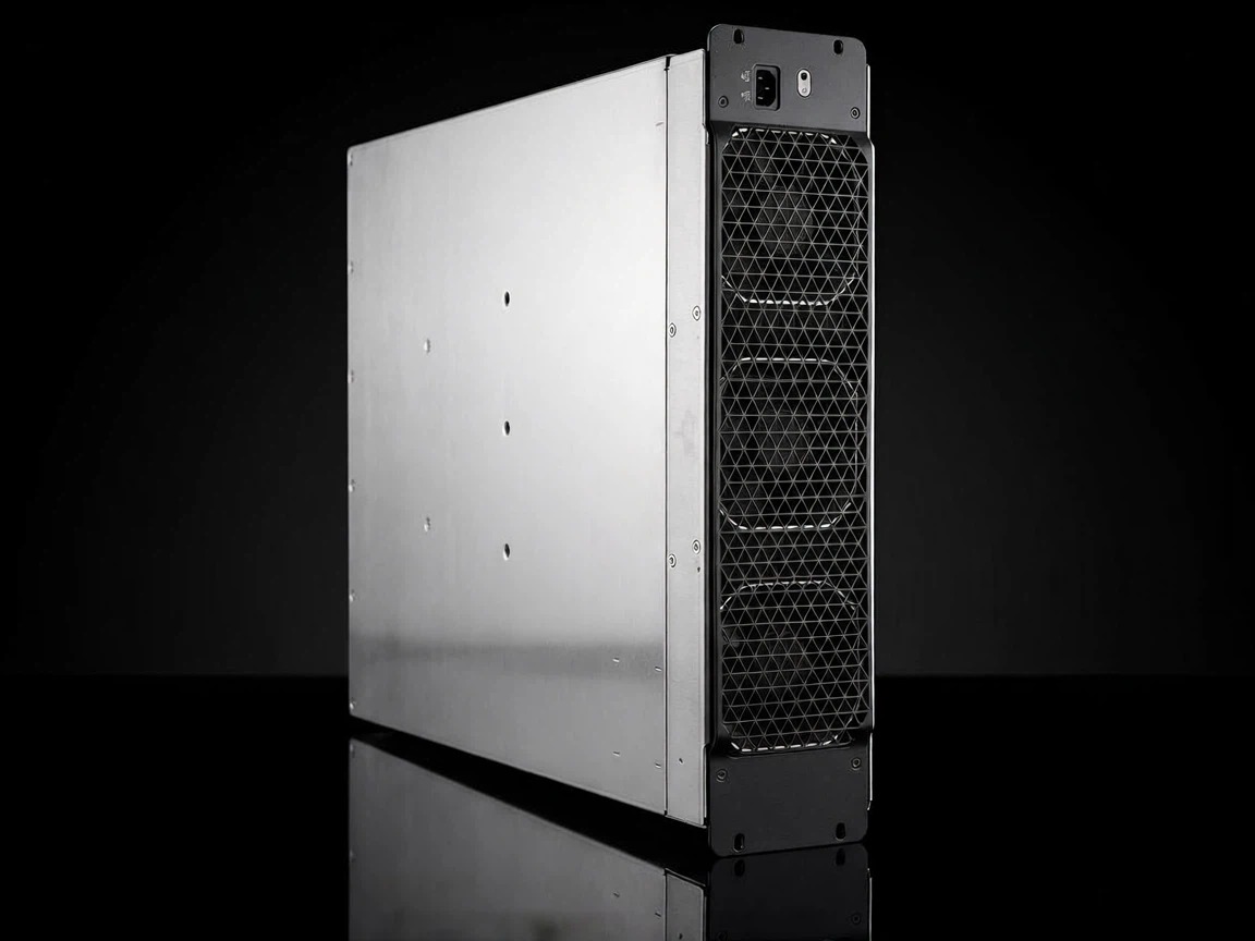 AI server enclosure in precision sheet metal - data center rackmount chassis by ACE Sheet Metal